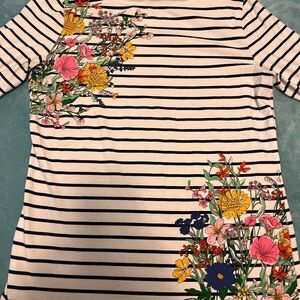 Floral Striped Women's Top